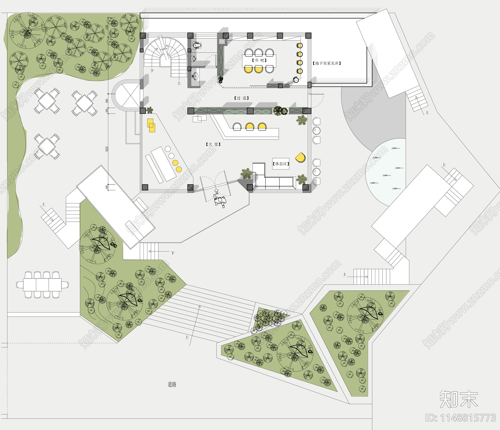 2000方民宿室内平面图施工图下载【ID:1148815773】