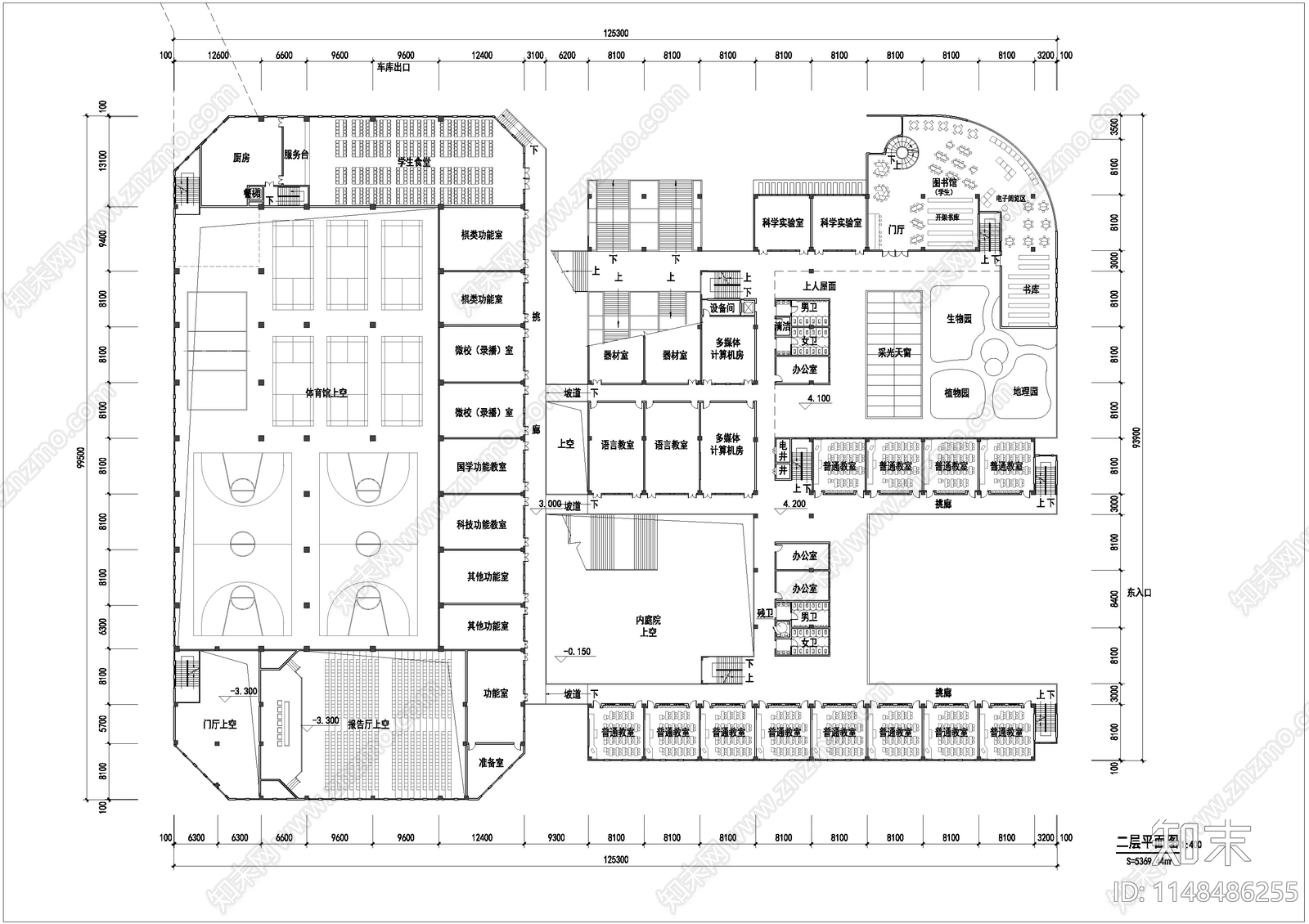 小学建筑平面图施工图下载【ID:1148486255】