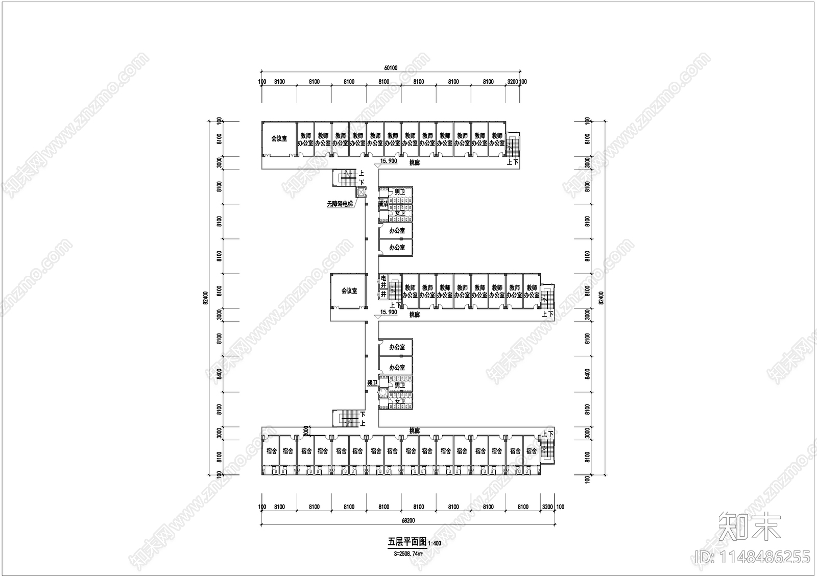 小学建筑平面图施工图下载【ID:1148486255】