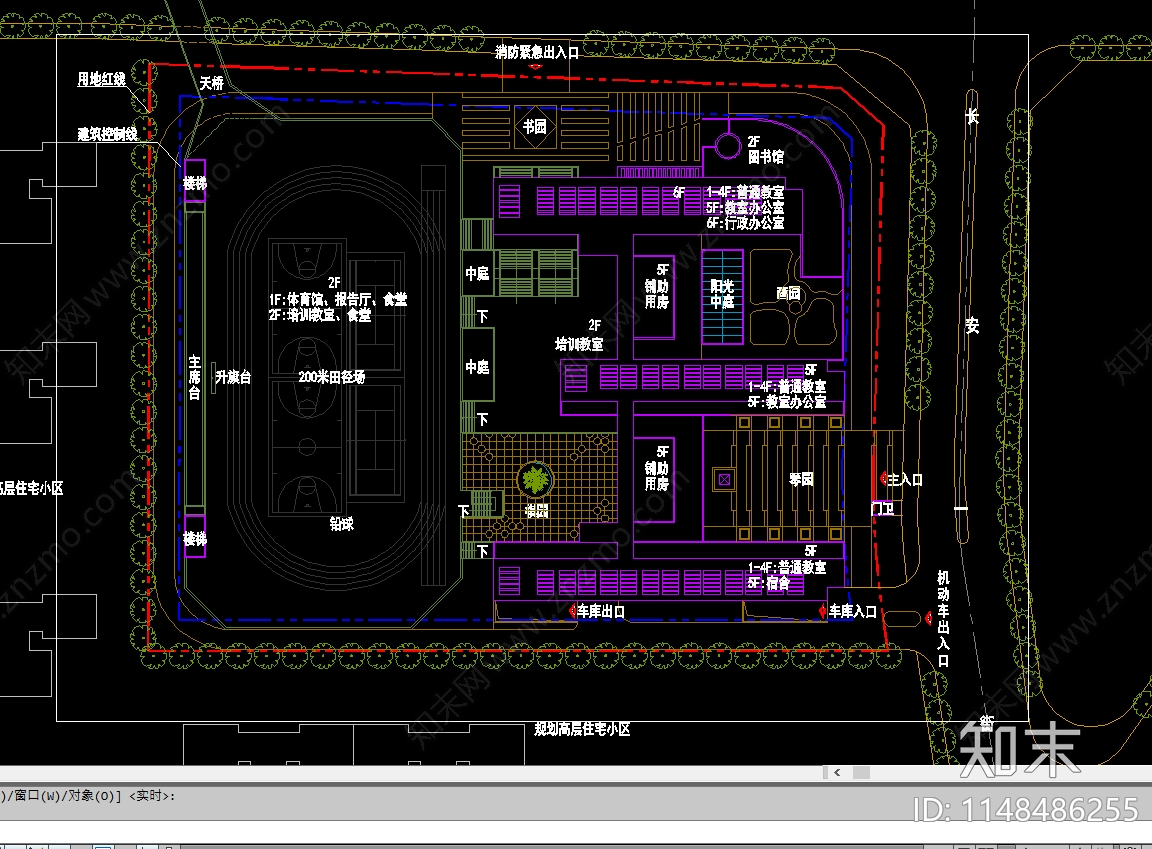 小学建筑平面图施工图下载【ID:1148486255】