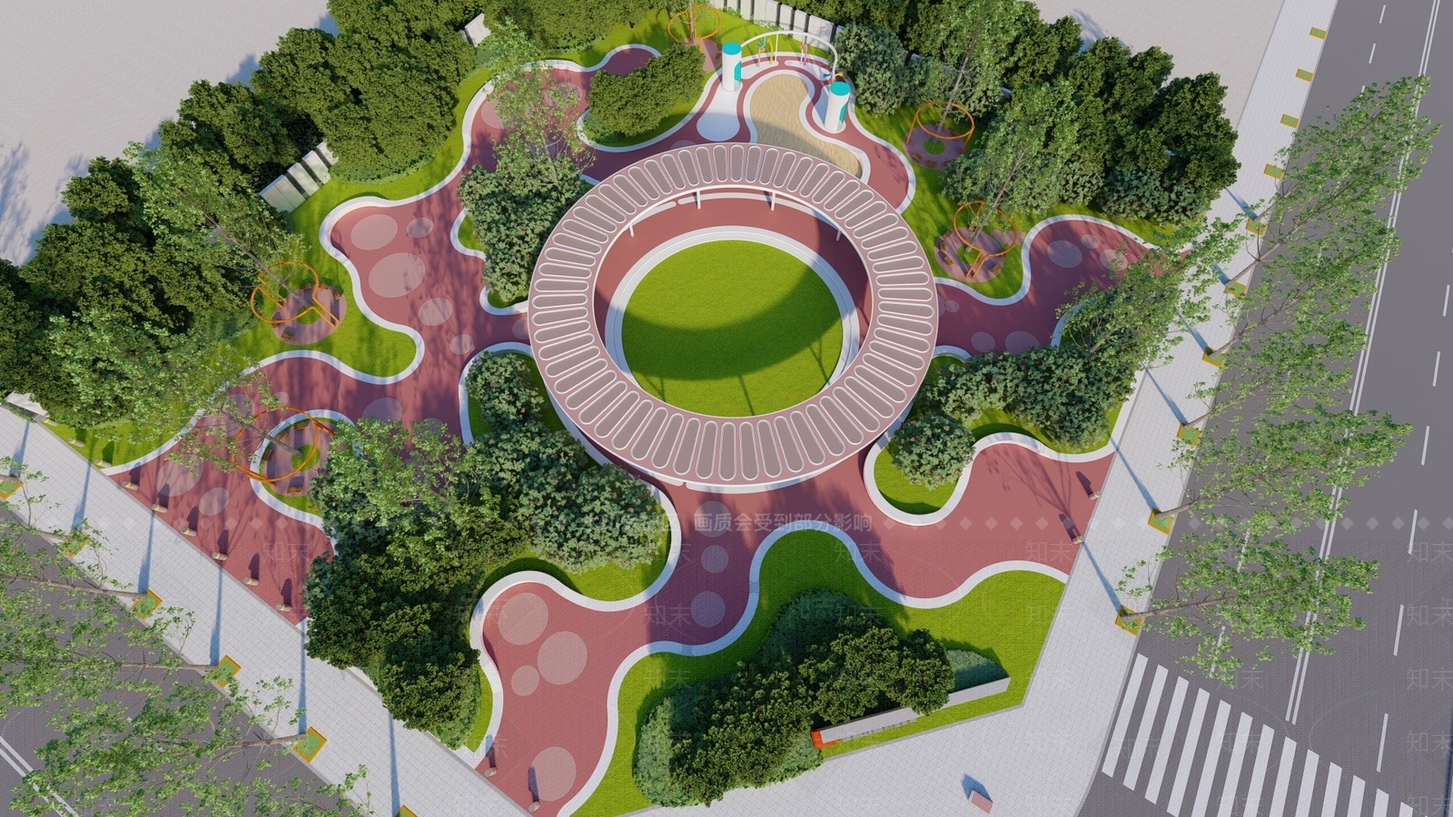 现代儿童游乐区SU模型下载【ID:1148489063】