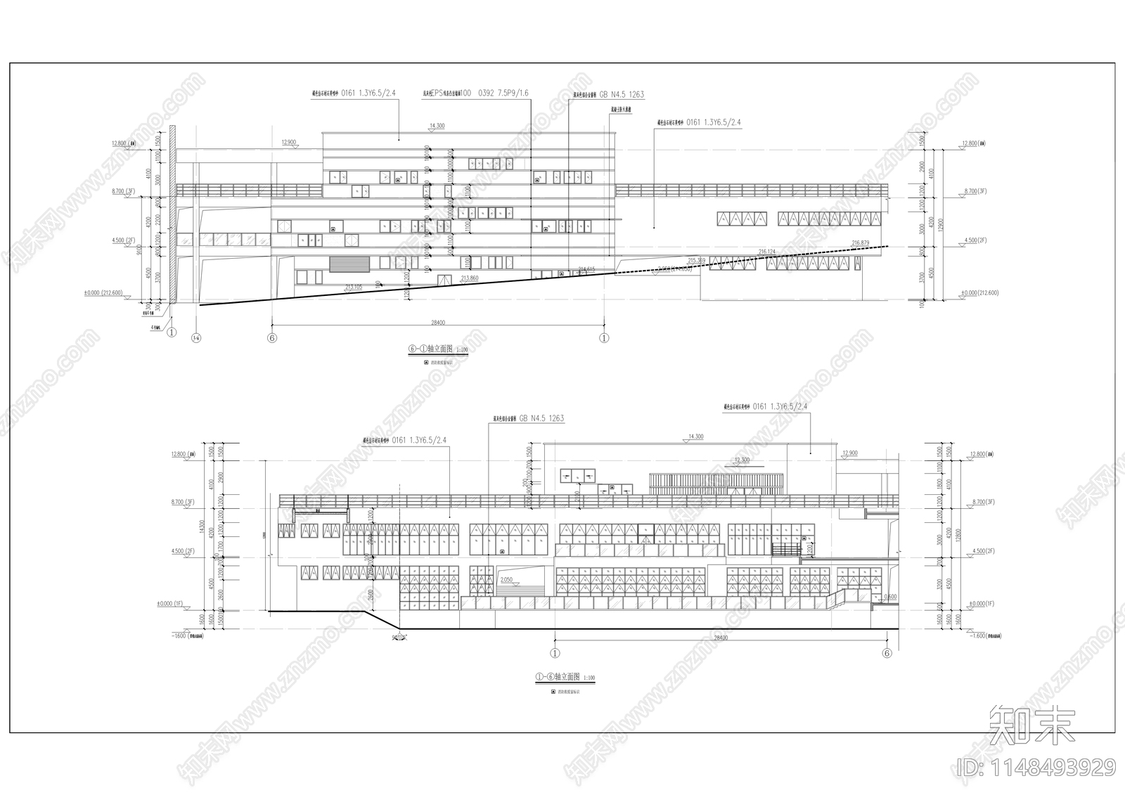 江北区溉澜溪实验学校建筑cad施工图下载【ID:1148493929】