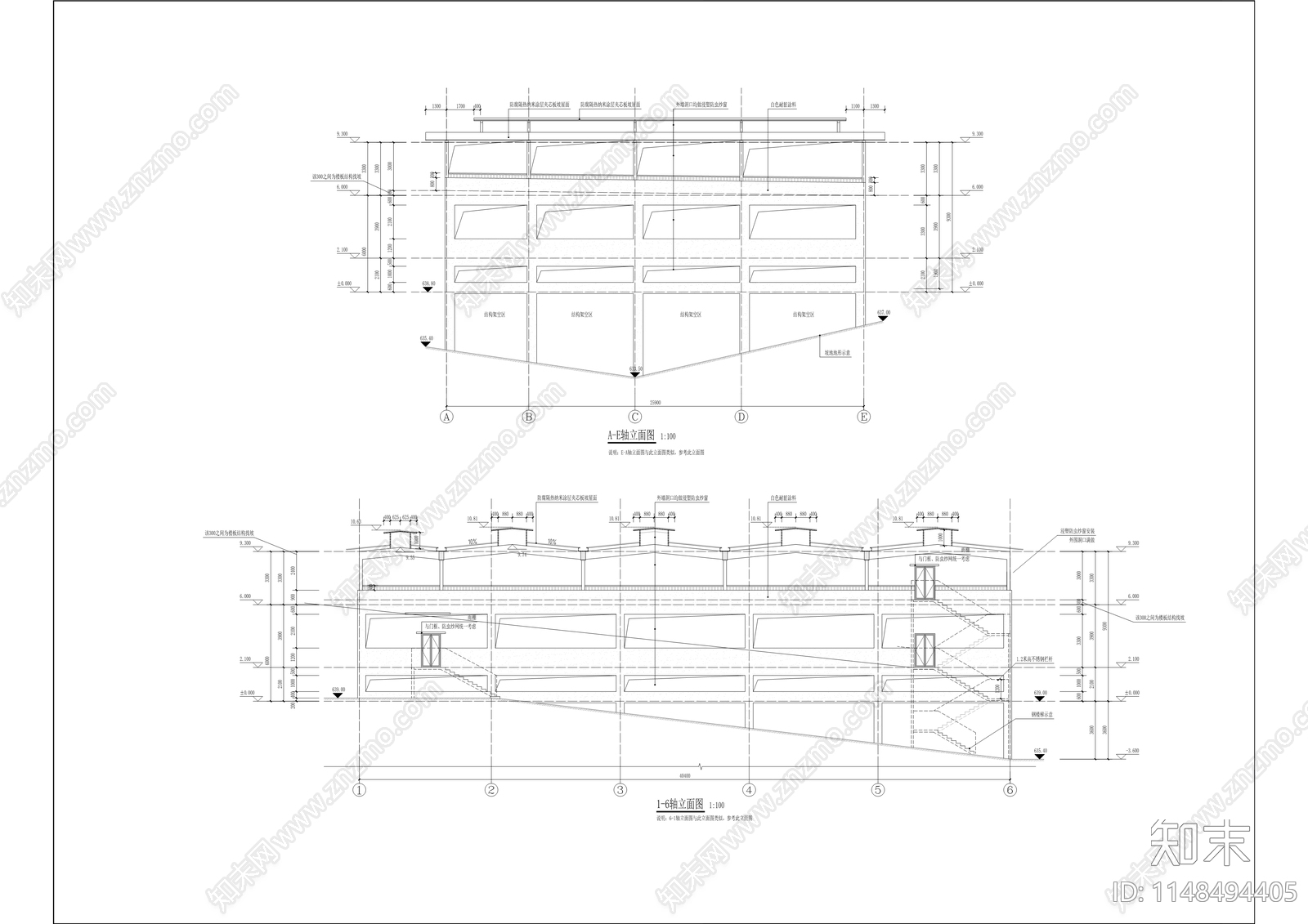 黑猪种质资源场建筑cad施工图下载【ID:1148494405】