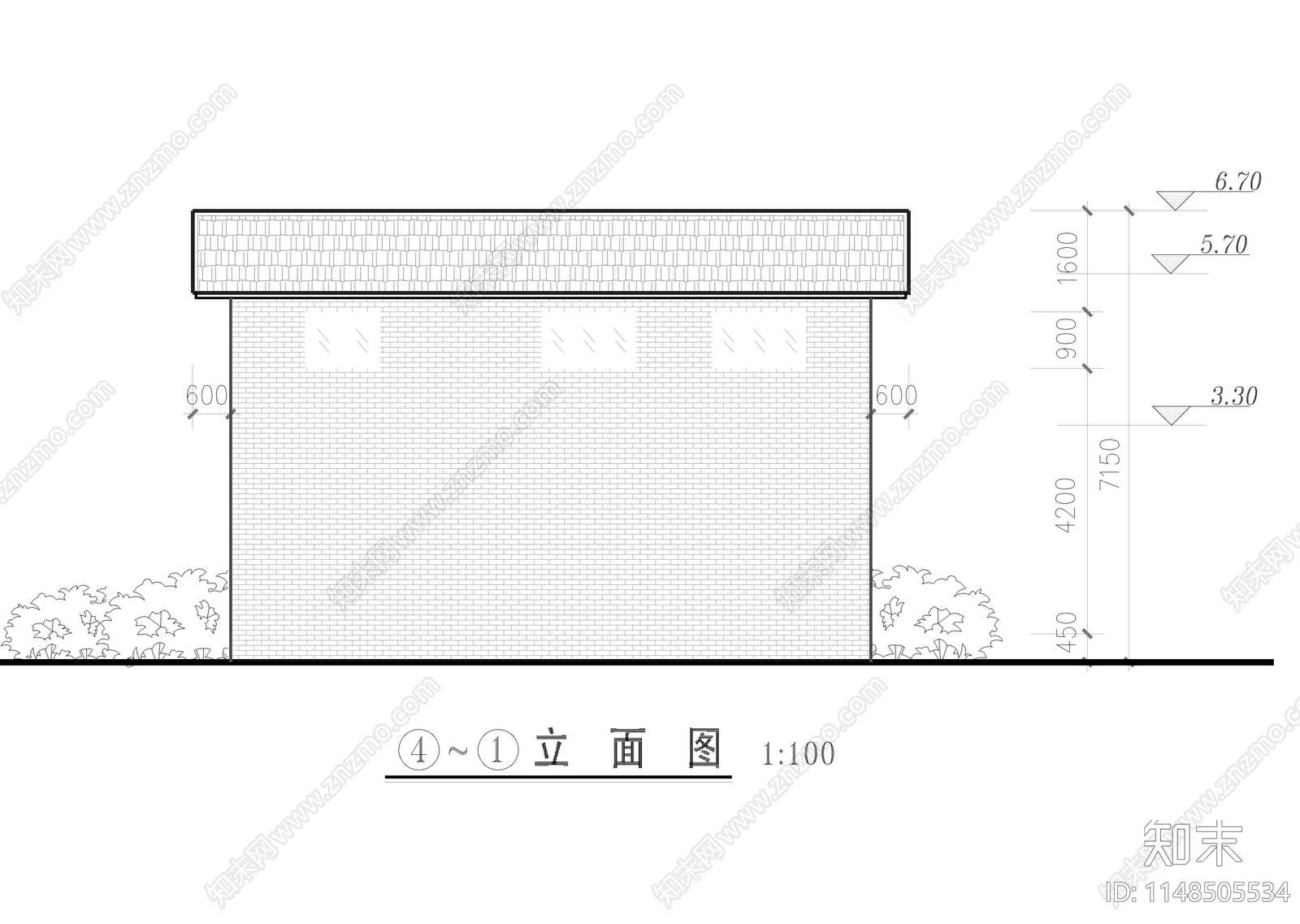 自建房建筑cad施工图下载【ID:1148505534】