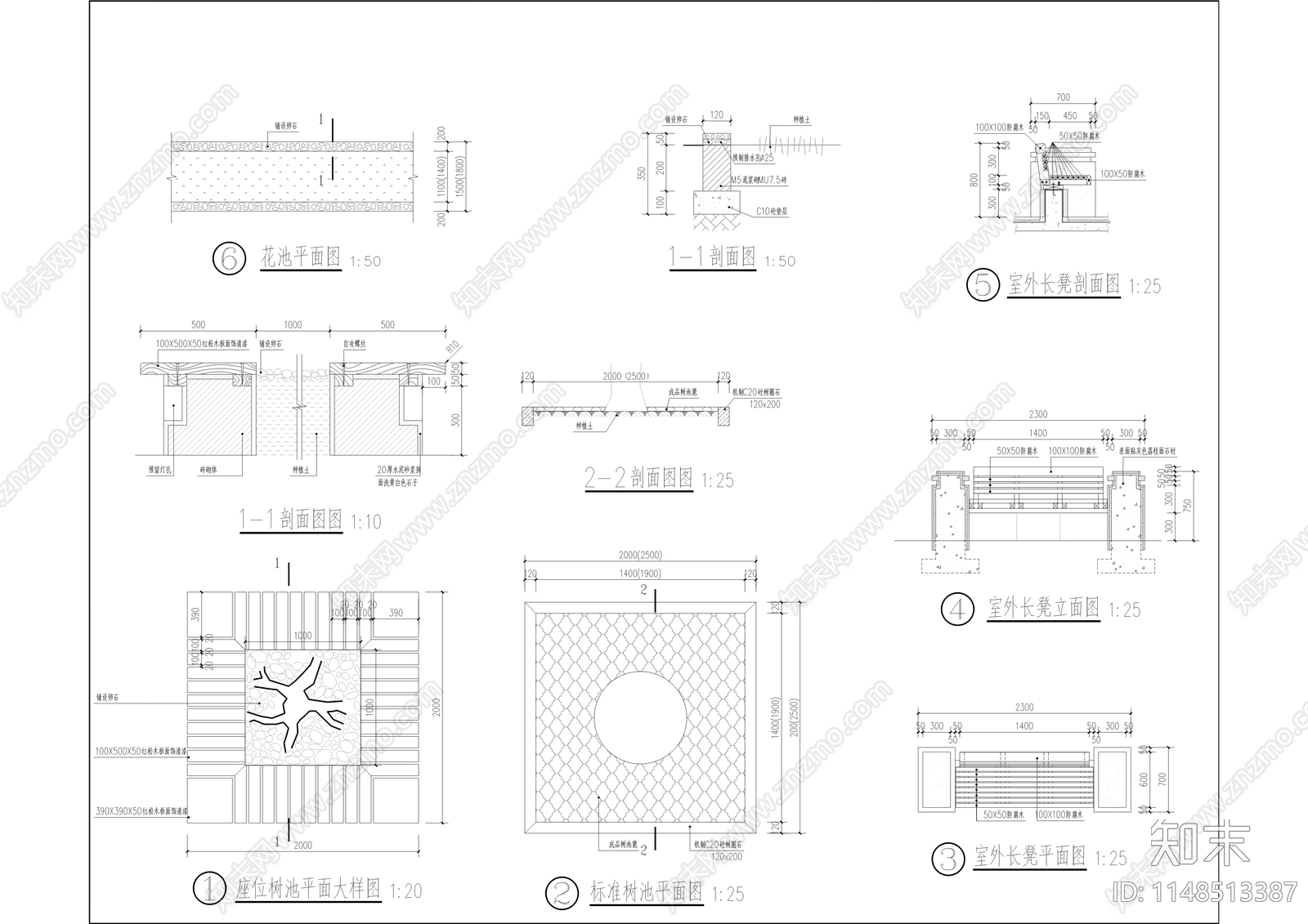 学府小区农贸市场建筑cad施工图下载【ID:1148513387】