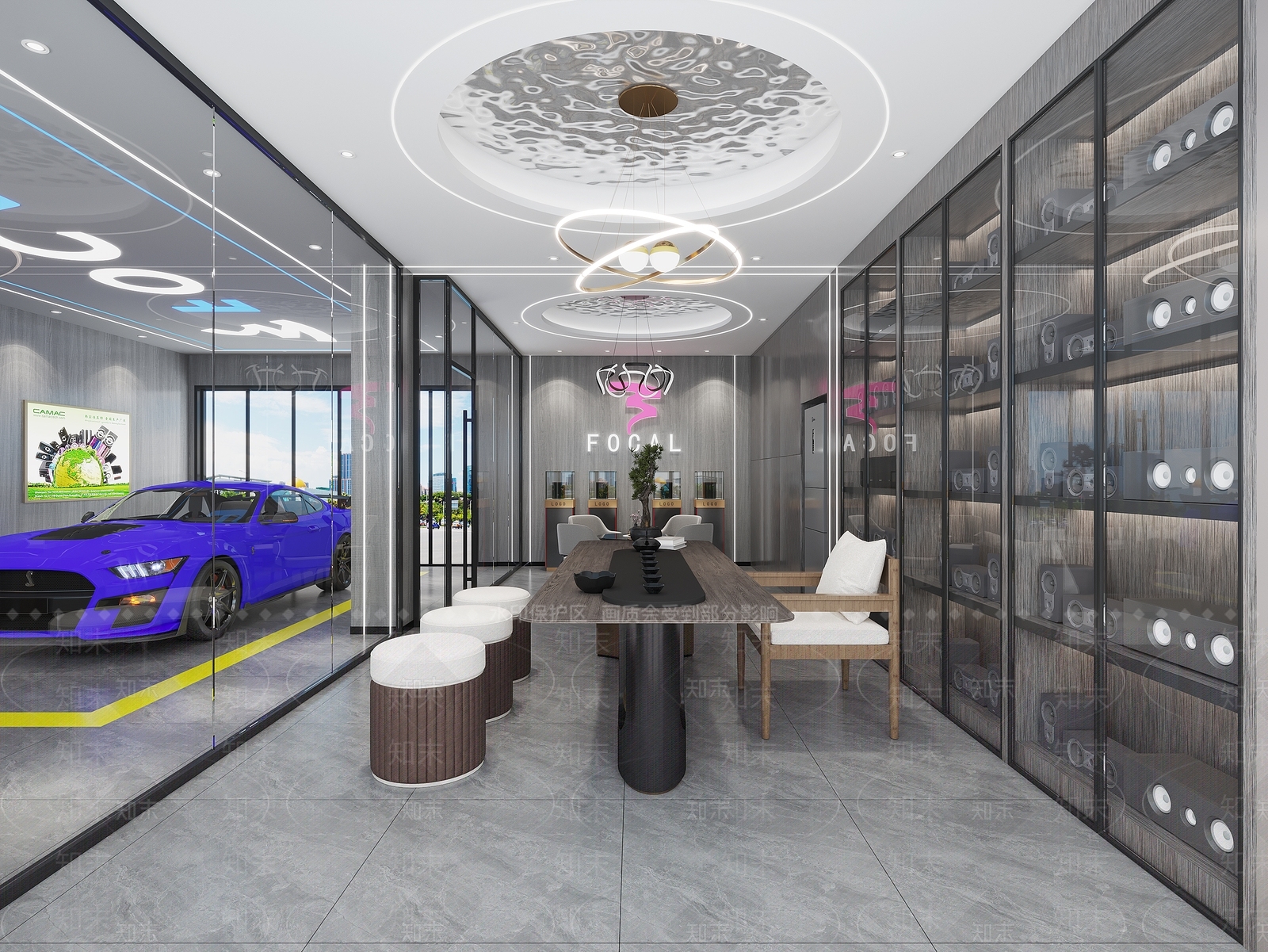 现代汽修店3D模型下载【ID:1148516668】