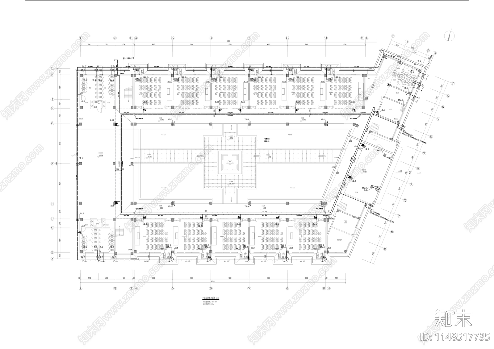 朱杨小学校建筑cad施工图下载【ID:1148517735】