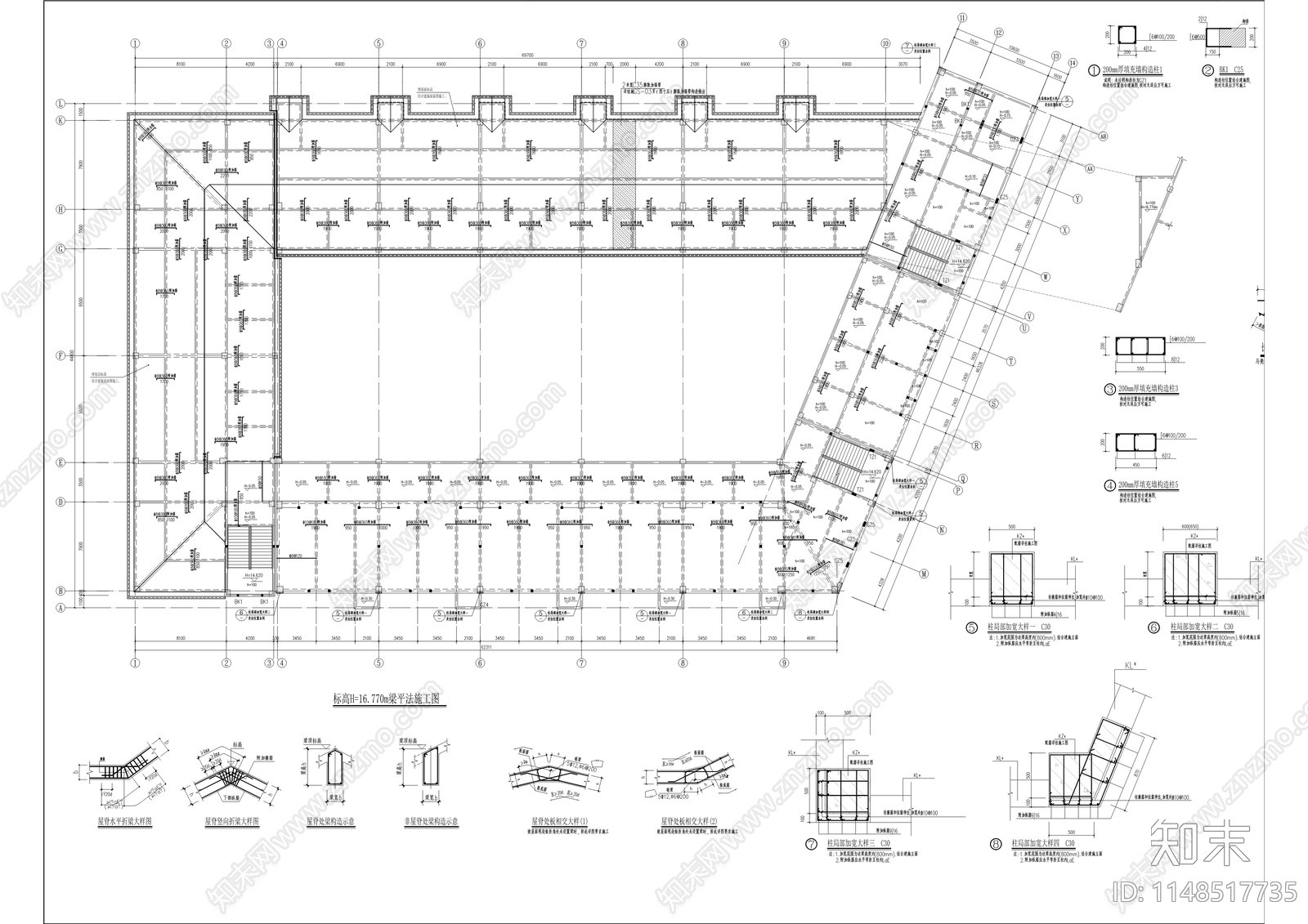 朱杨小学校建筑cad施工图下载【ID:1148517735】