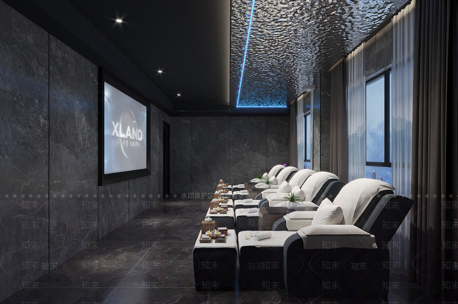 现代洗浴中心3D模型下载【ID:1148524608】