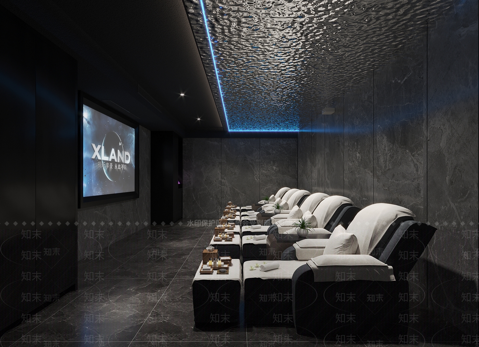 现代洗浴中心3D模型下载【ID:1148524608】