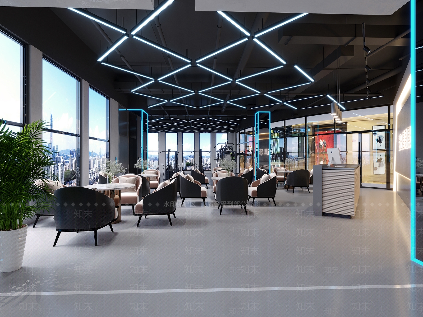 工业风健身房3D模型下载【ID:1148529879】