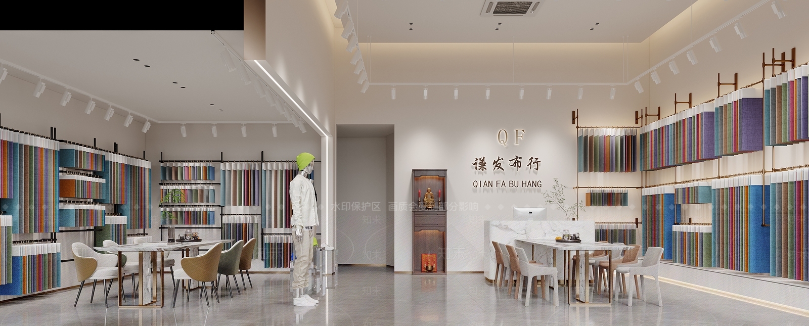 现代布行3D模型下载【ID:1148536263】