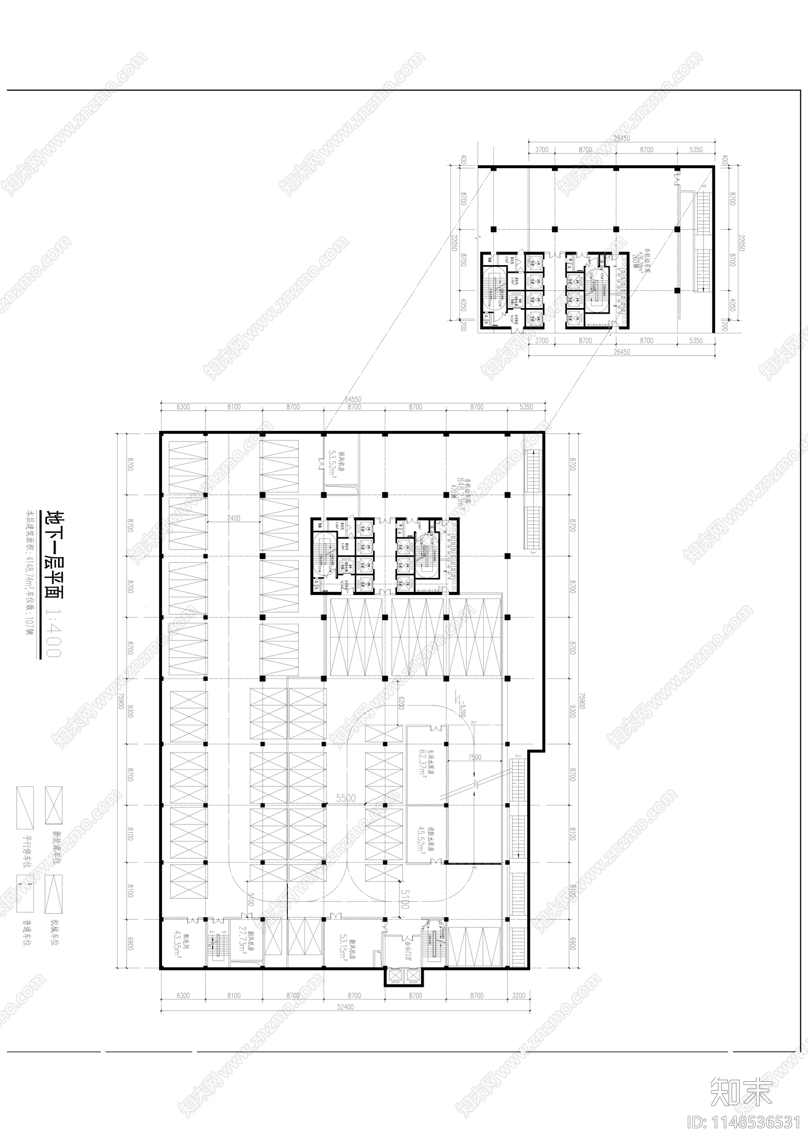 奥山光谷创意商业建筑cad施工图下载【ID:1148536531】