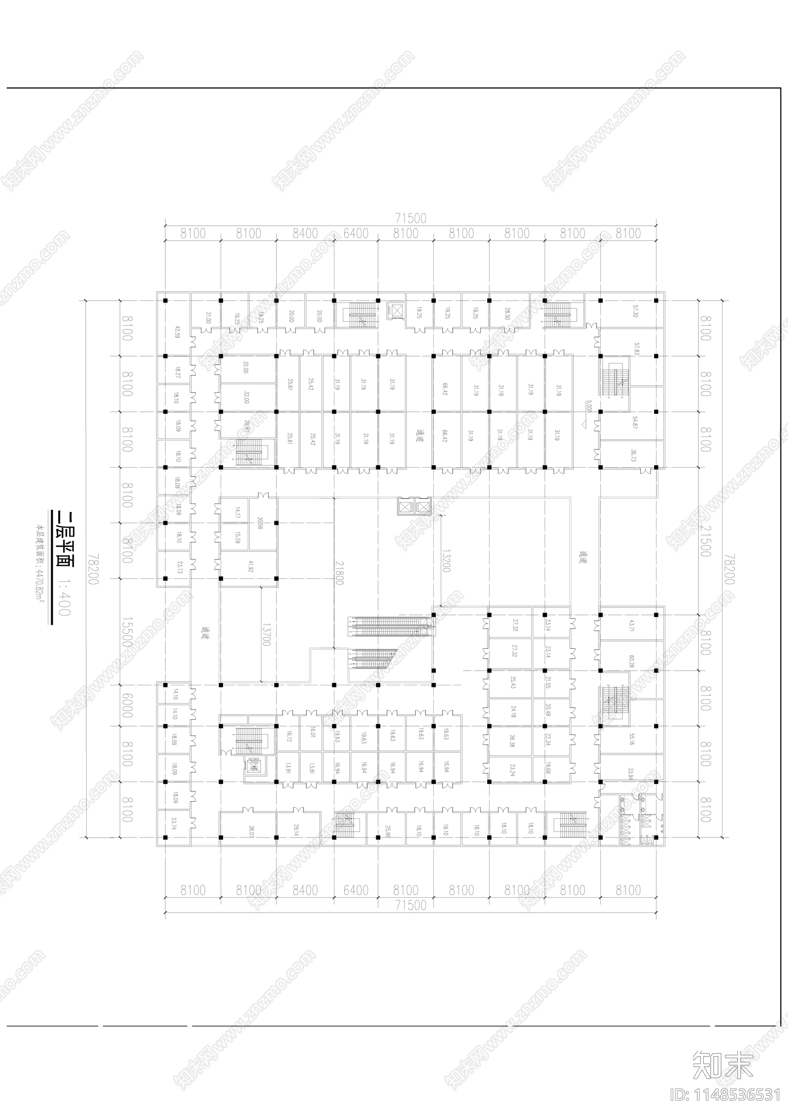 奥山光谷创意商业建筑cad施工图下载【ID:1148536531】