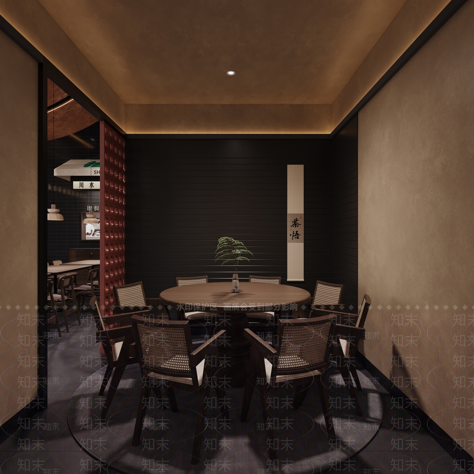 新中式火锅店3D模型下载【ID:1214127241】