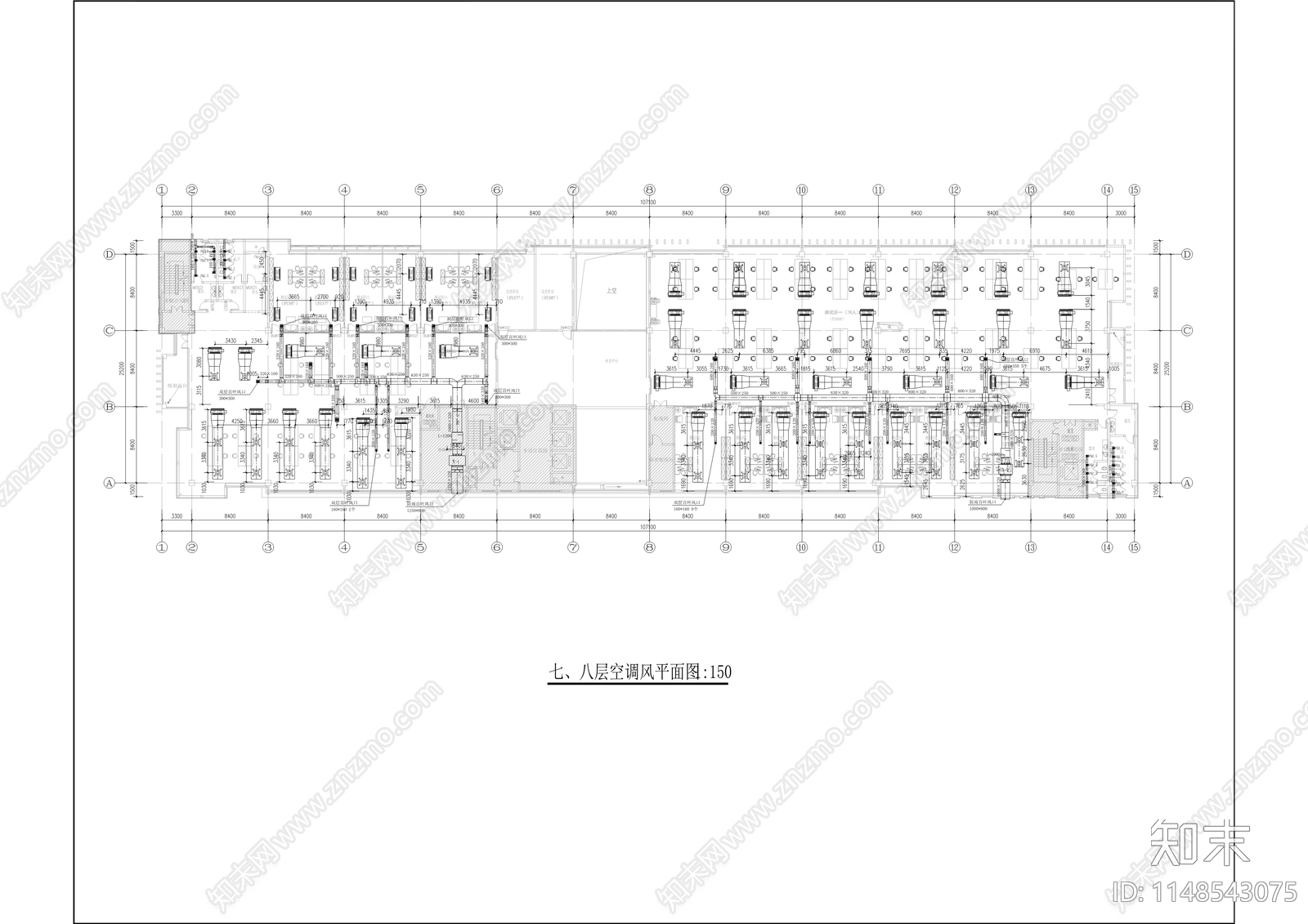 办公室室内改造cad施工图下载【ID:1148543075】