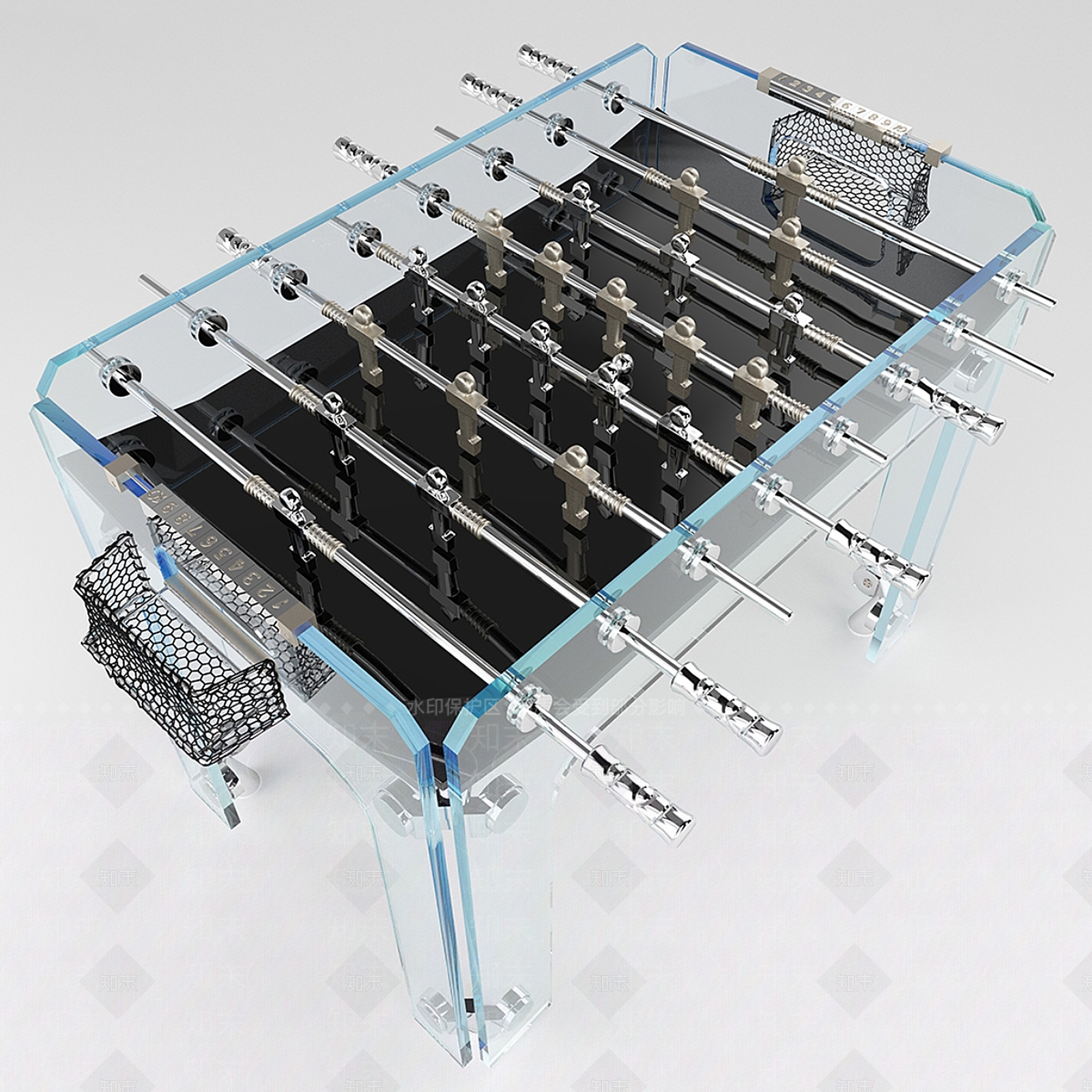 桌上足球3D模型下载【ID:1148543382】