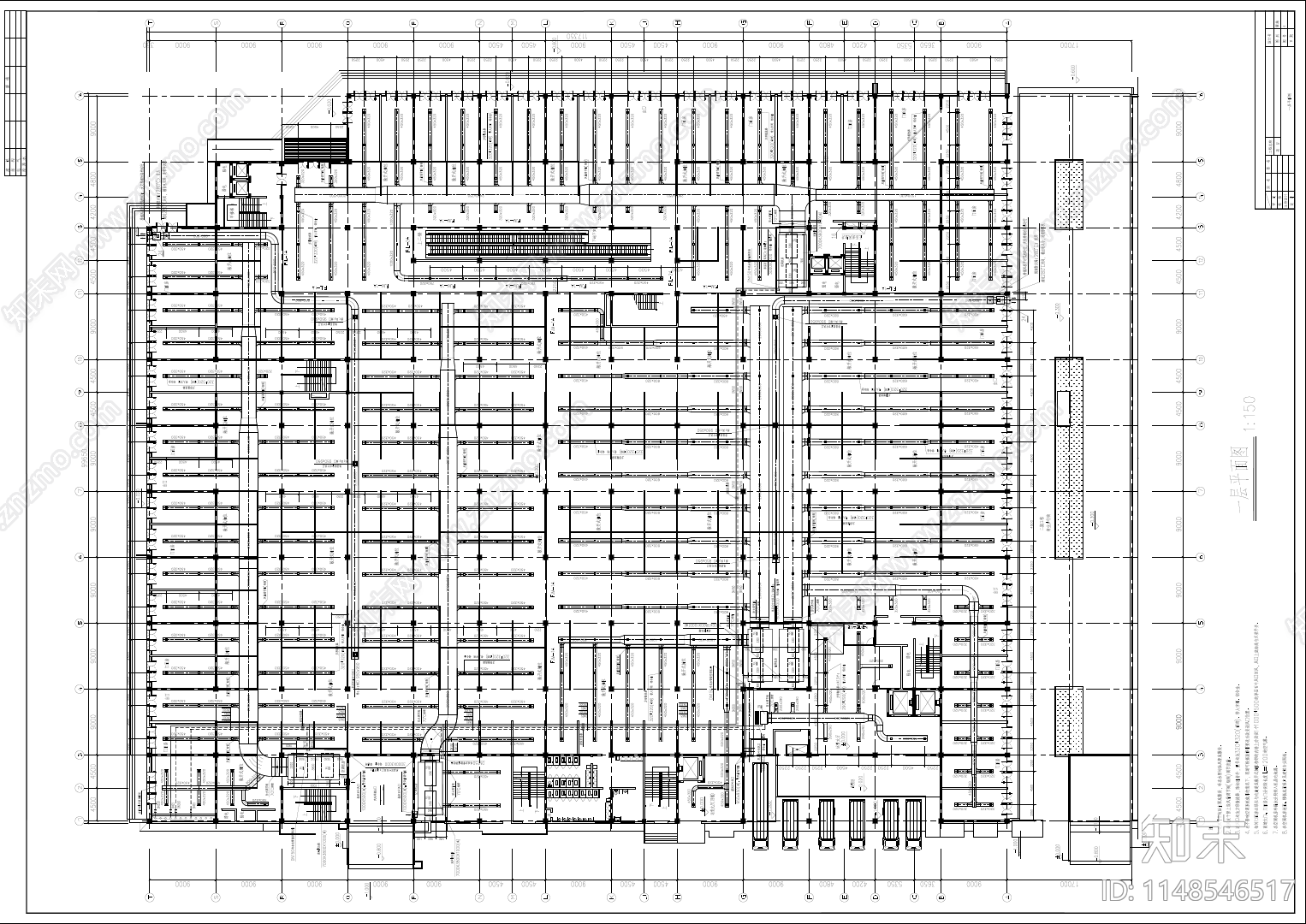 商业广场A座空调详图cad施工图下载【ID:1148546517】