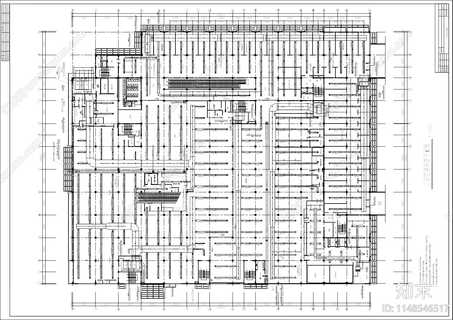 商业广场A座空调详图cad施工图下载【ID:1148546517】