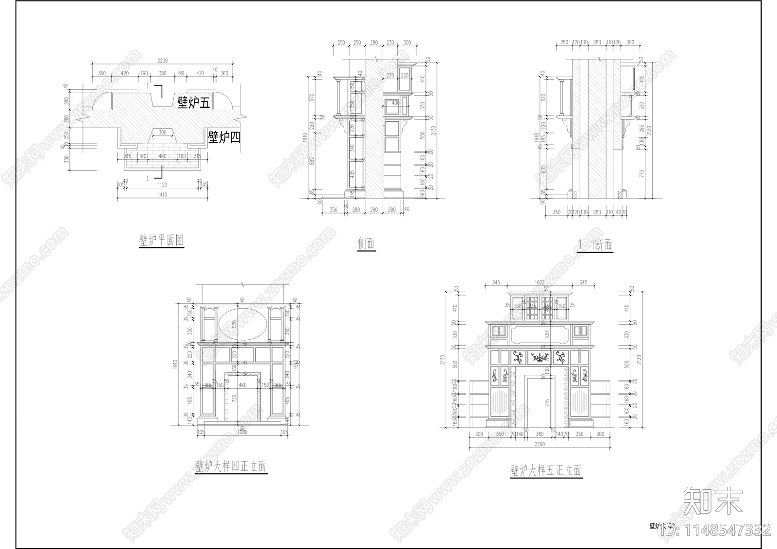 唐式遵公馆古建筑cad施工图下载【ID:1148547332】