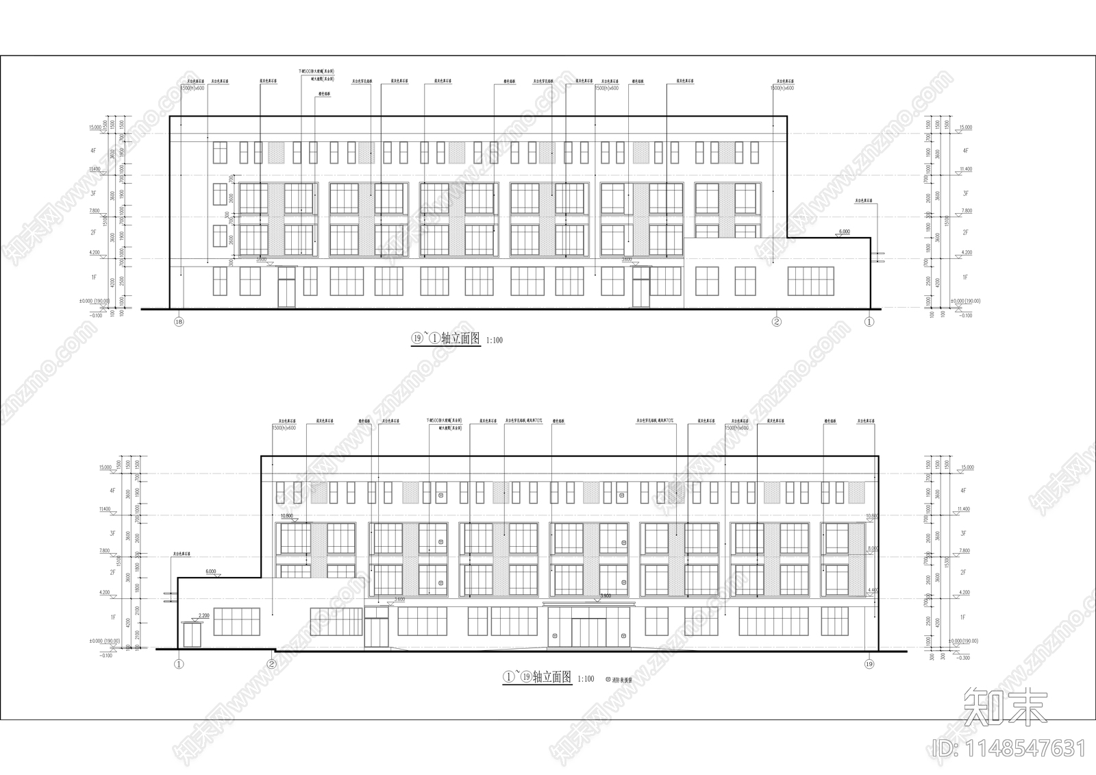 微生物饲料加工中心建筑cad施工图下载【ID:1148547631】