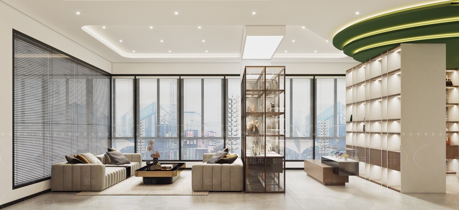 现代女士包包鞋子店3D模型下载【ID:1148552770】
