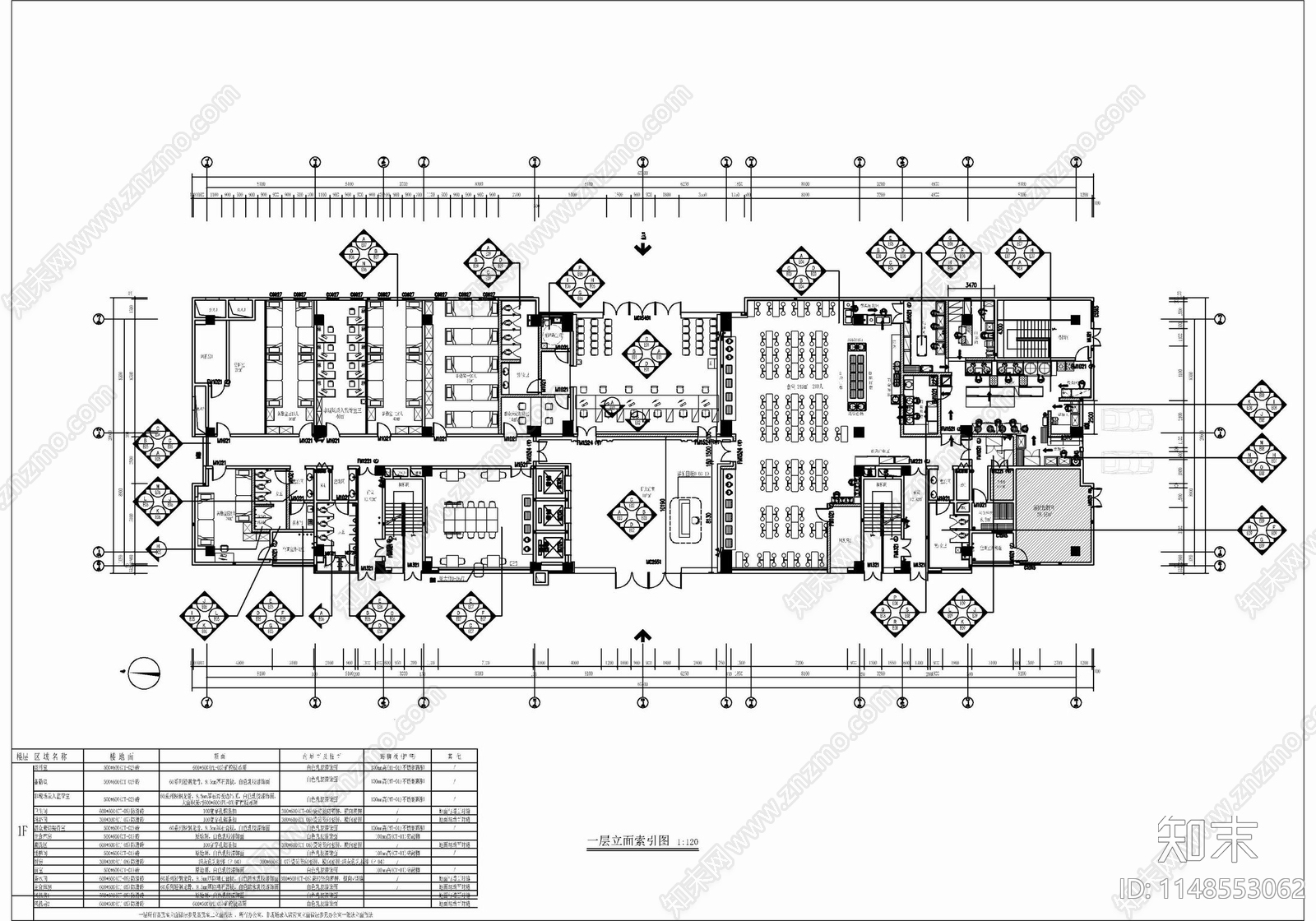 11层交巡警办公大楼室内cad施工图下载【ID:1148553062】