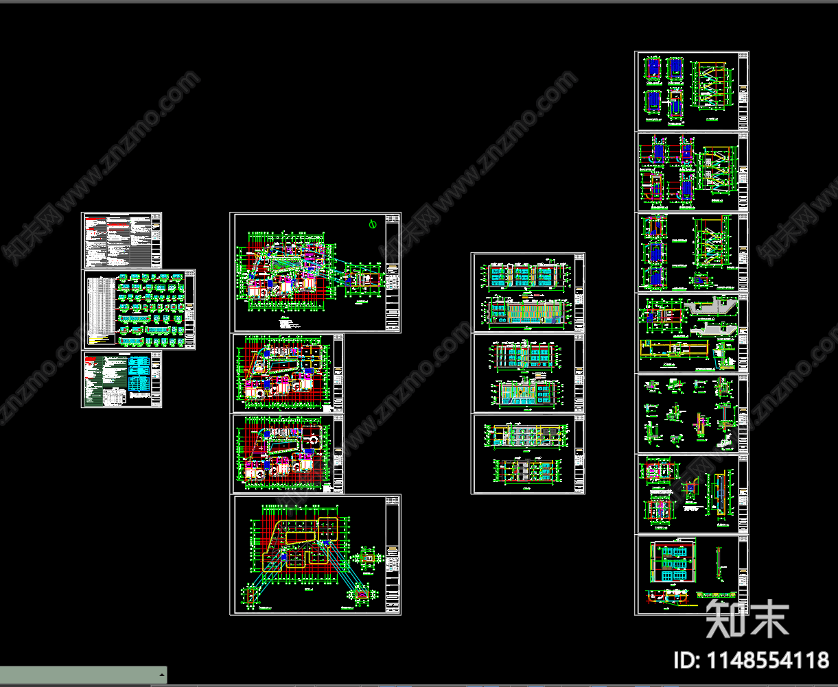 幼儿园建筑cad施工图下载【ID:1148554118】