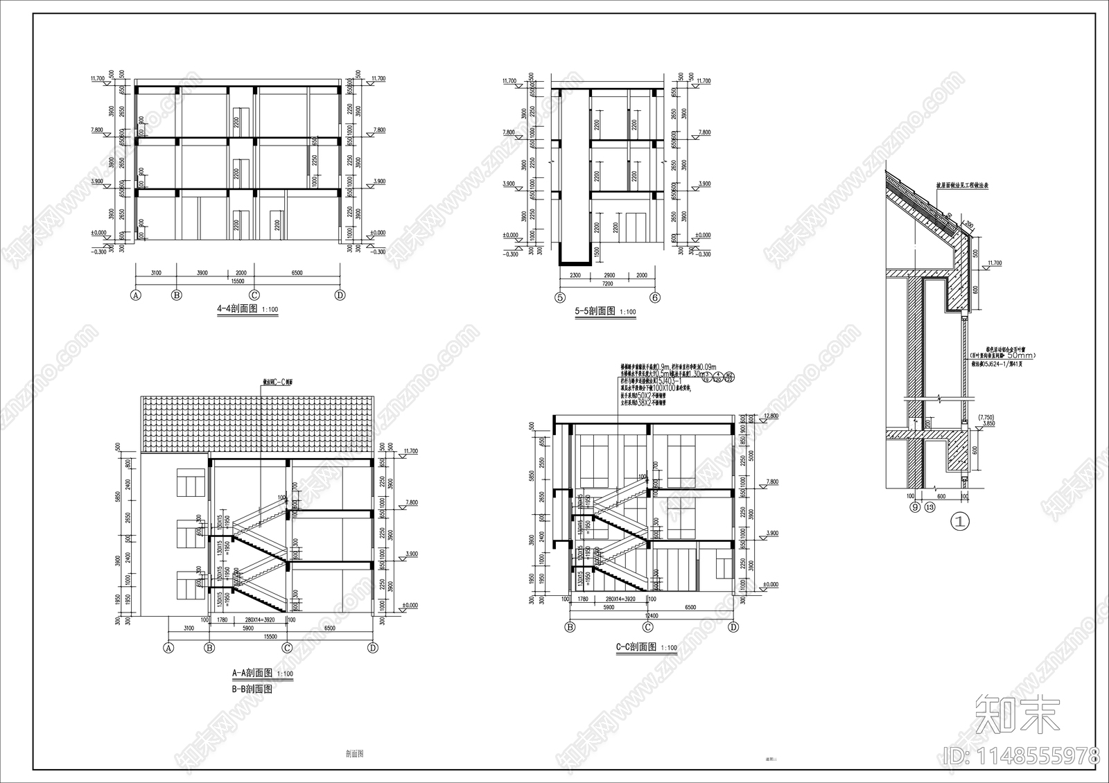 幼儿园建筑cad施工图下载【ID:1148555978】