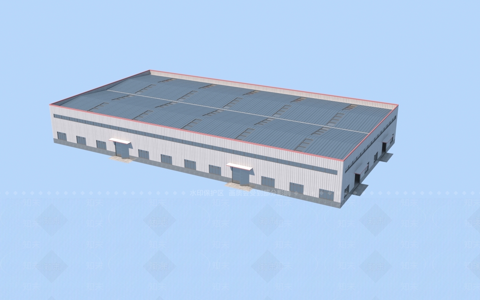 现代工业厂房3D模型下载【ID:1148557987】