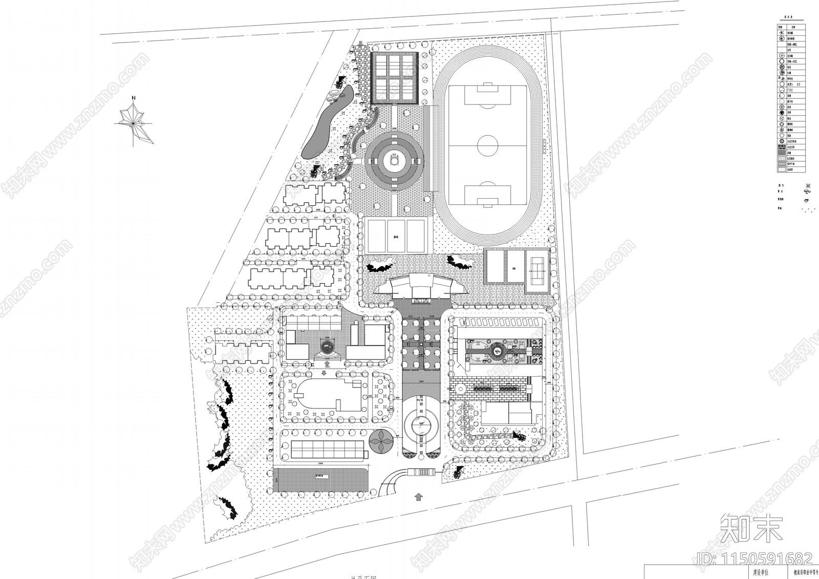 精选中小学校规划合集建筑施工图下载【ID:1150591682】