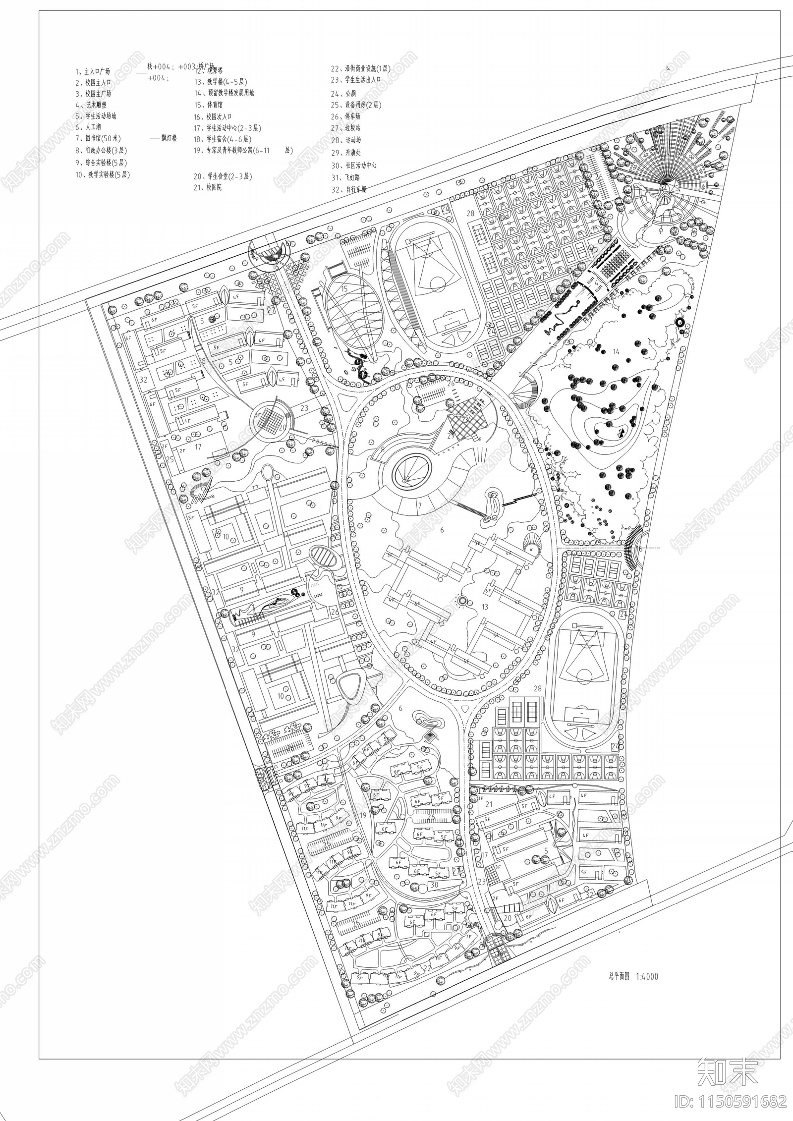 精选中小学校规划合集建筑施工图下载【ID:1150591682】