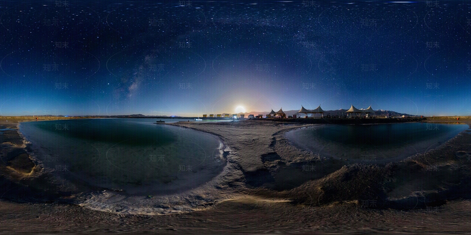 hdr山野水岸夜空贴图下载【ID:1148567519】