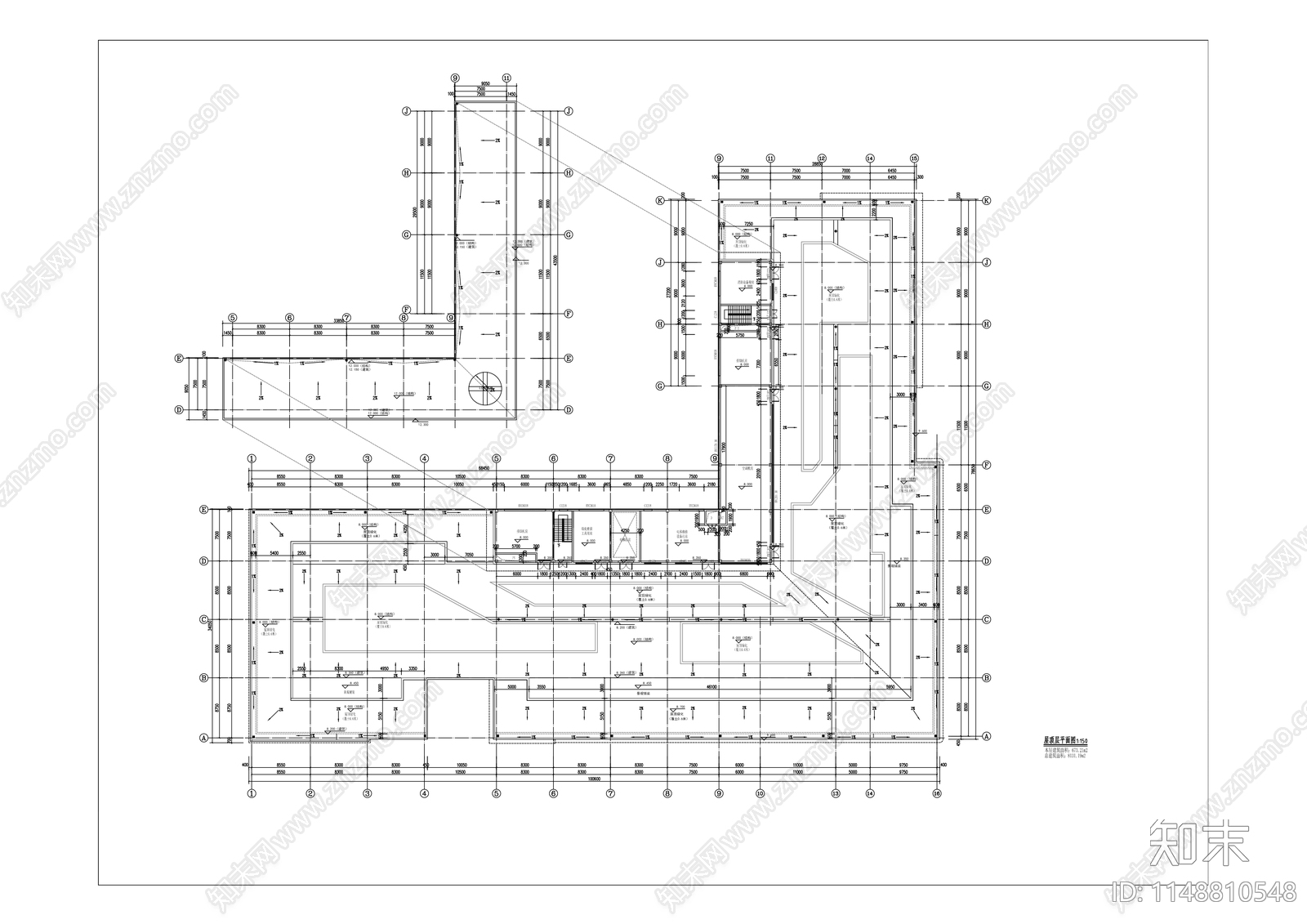 广汽商贸品牌园建筑cad施工图下载【ID:1148810548】