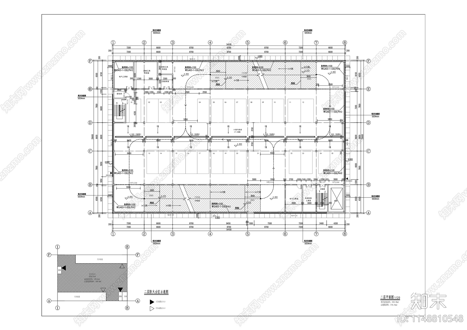 广汽商贸品牌园建筑cad施工图下载【ID:1148810548】