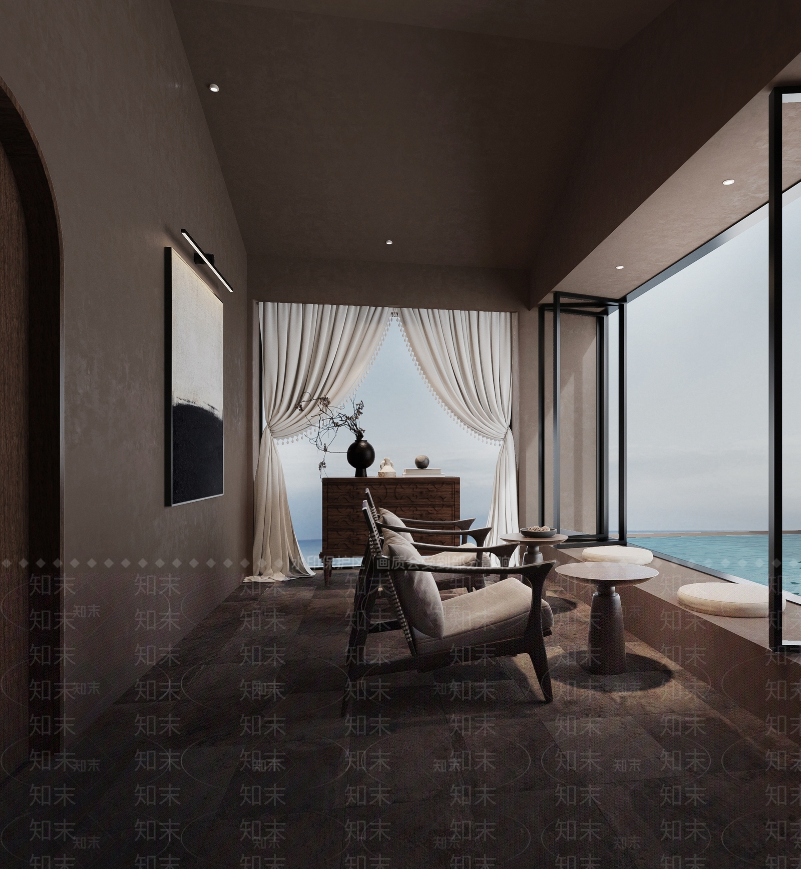侘寂家居阳台3D模型下载【ID:1148572900】