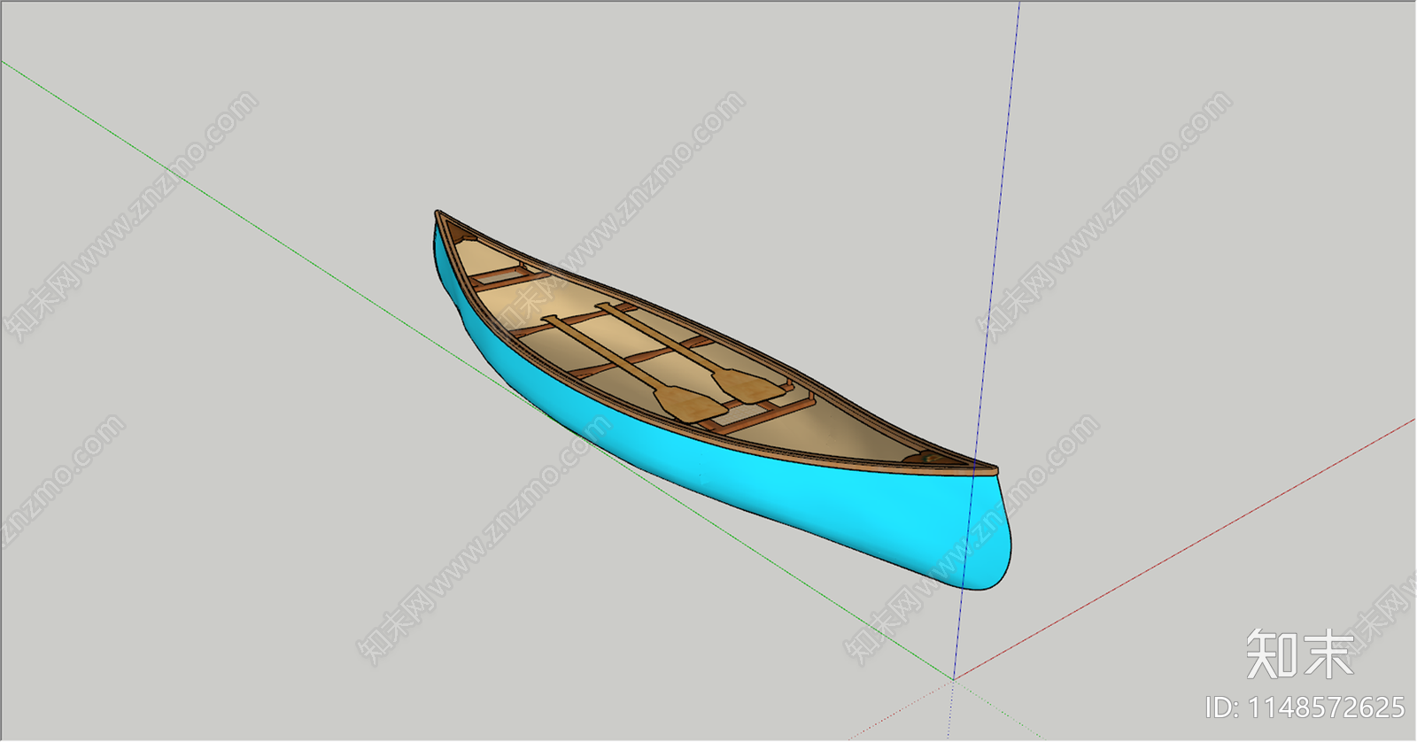 皮划艇SU模型下载【ID:1148572625】