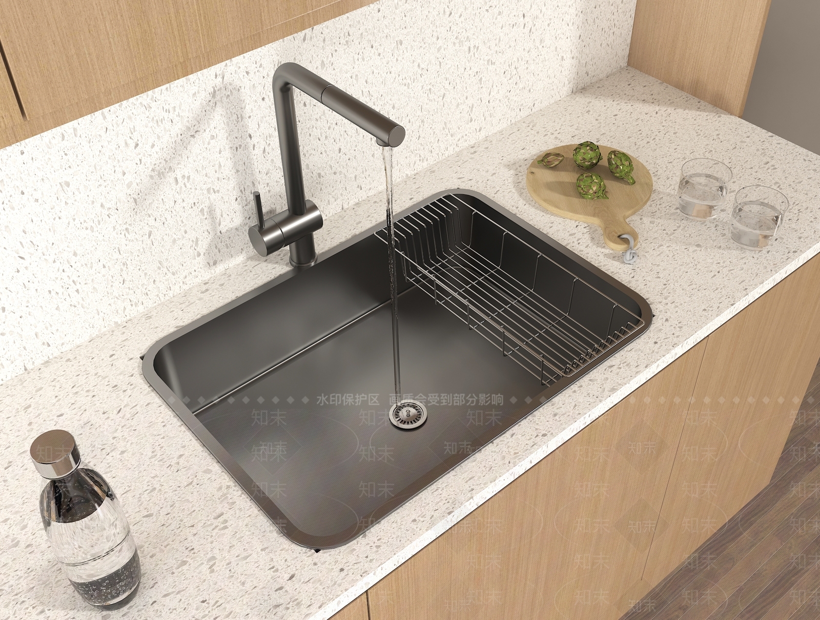 现代水槽SU模型下载【ID:1148573141】