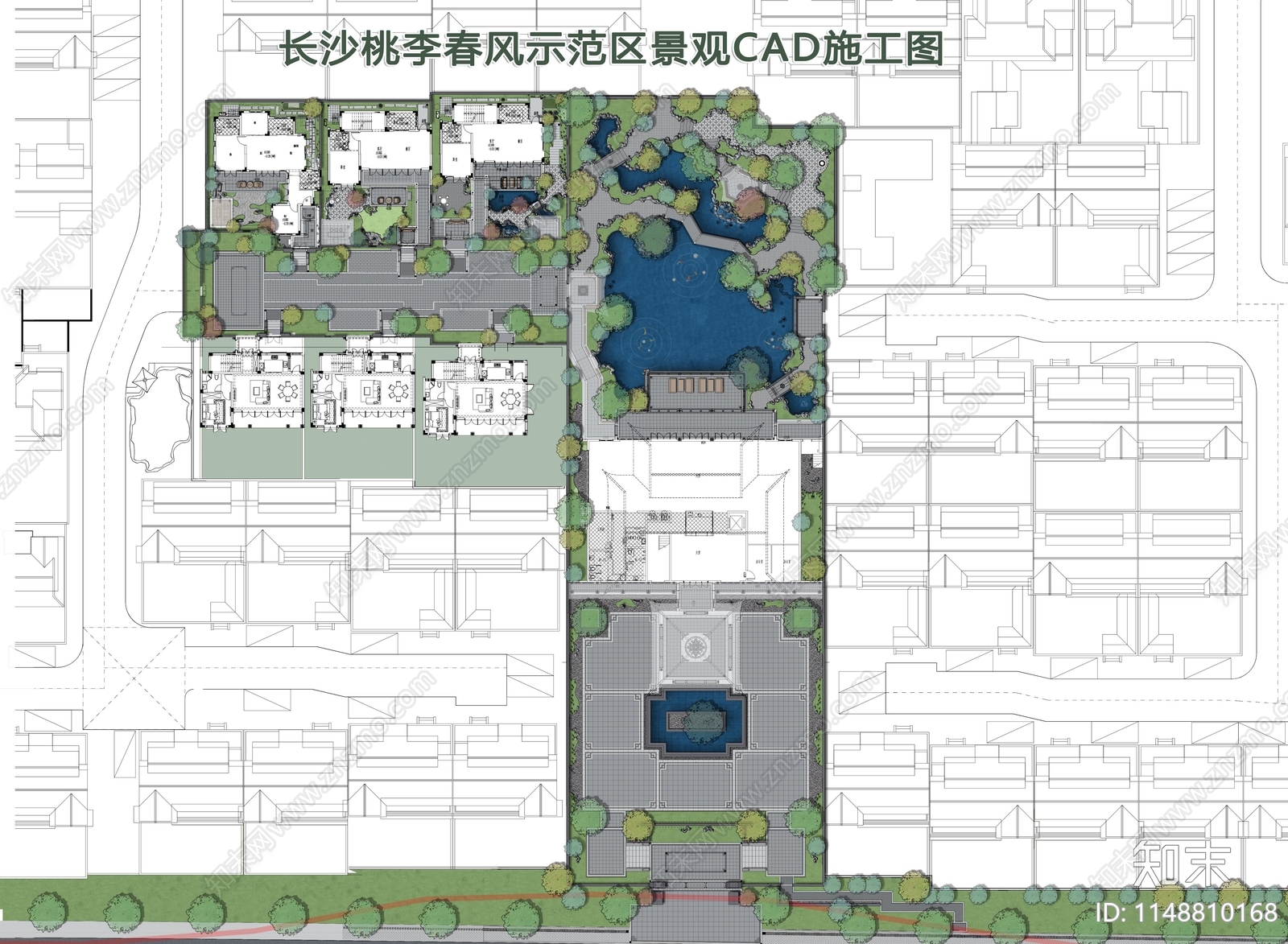 长沙桃李春风示范区景观施工图下载【ID:1148810168】