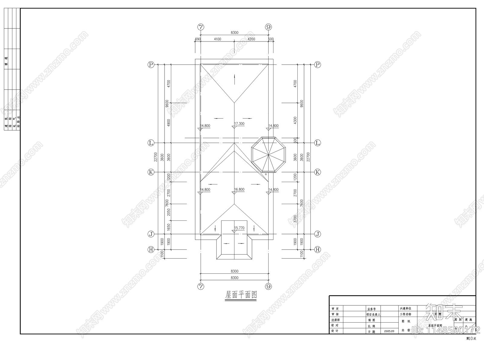 农村自建别墅建筑cad施工图下载【ID:1148590172】