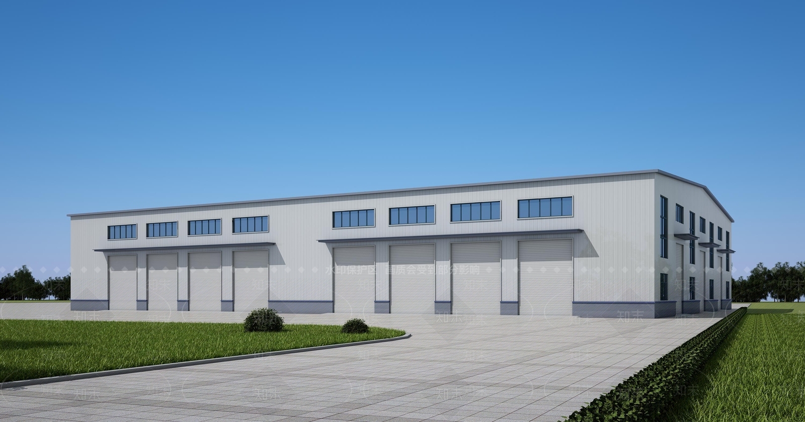 现代工业厂房3D模型下载【ID:1148590109】