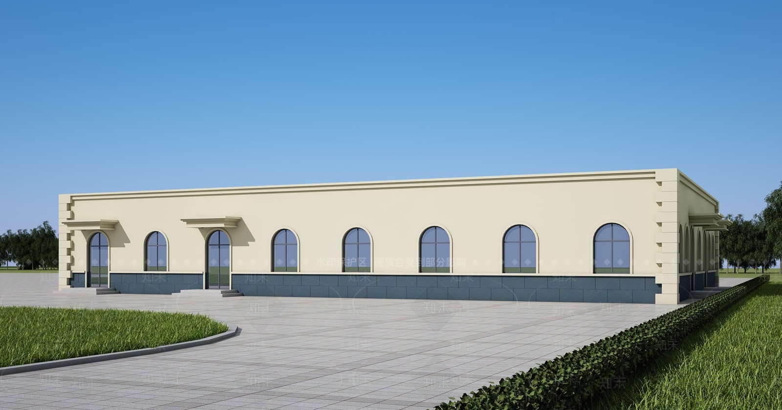 现代工业厂房3D模型下载【ID:1148590891】