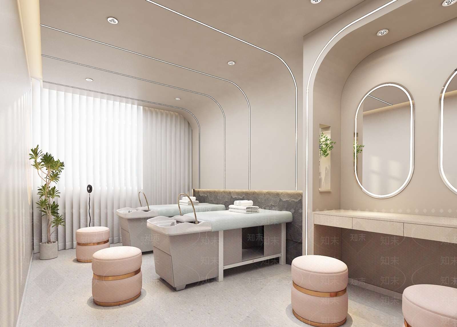 现代美容spa店3D模型下载【ID:1148591630】