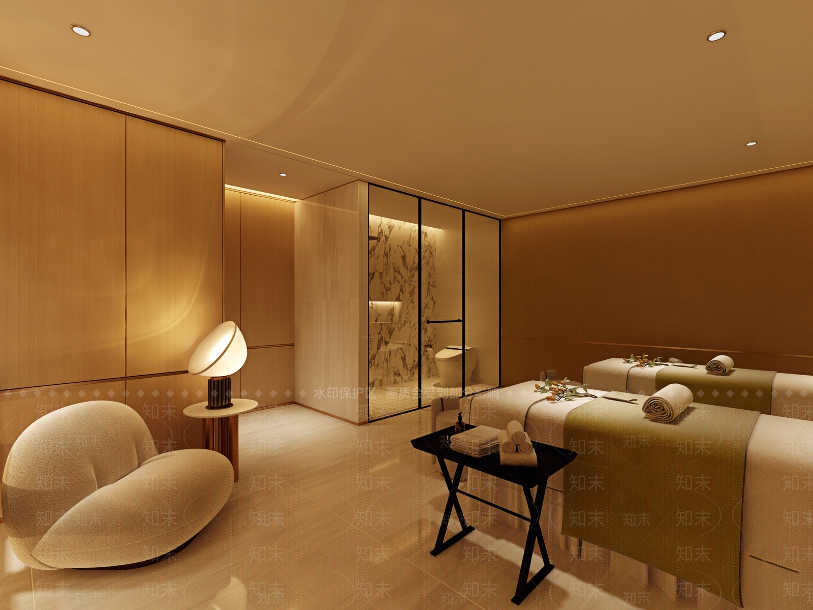 现代美容SPA包间3D模型下载【ID:1148594130】