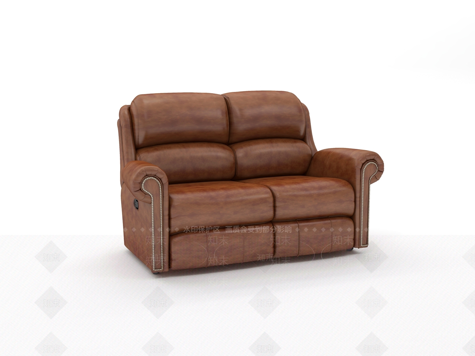 美式双人按摩沙发3D模型下载【ID:1148595947】