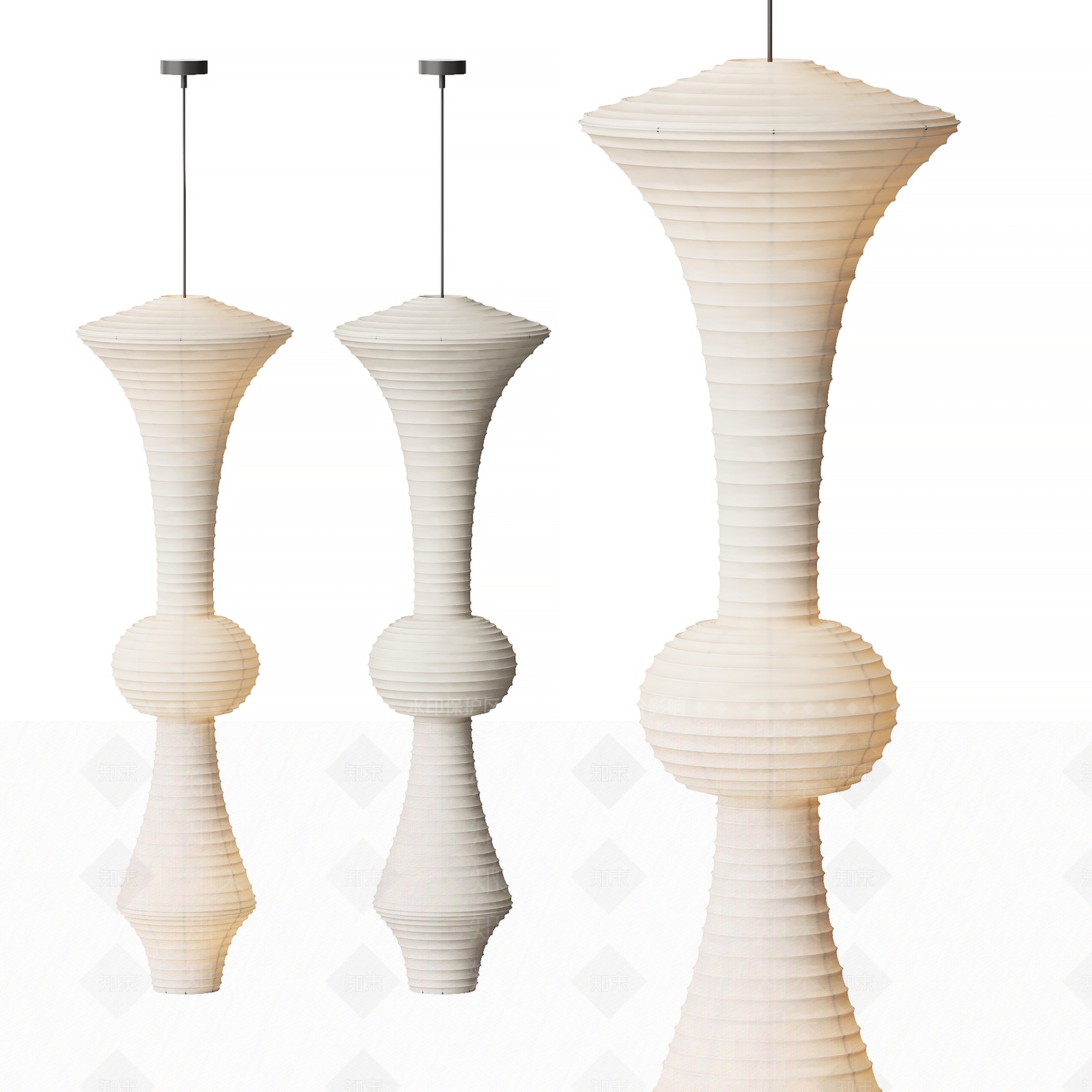 日式中古风吊灯3D模型下载【ID:1148596772】
