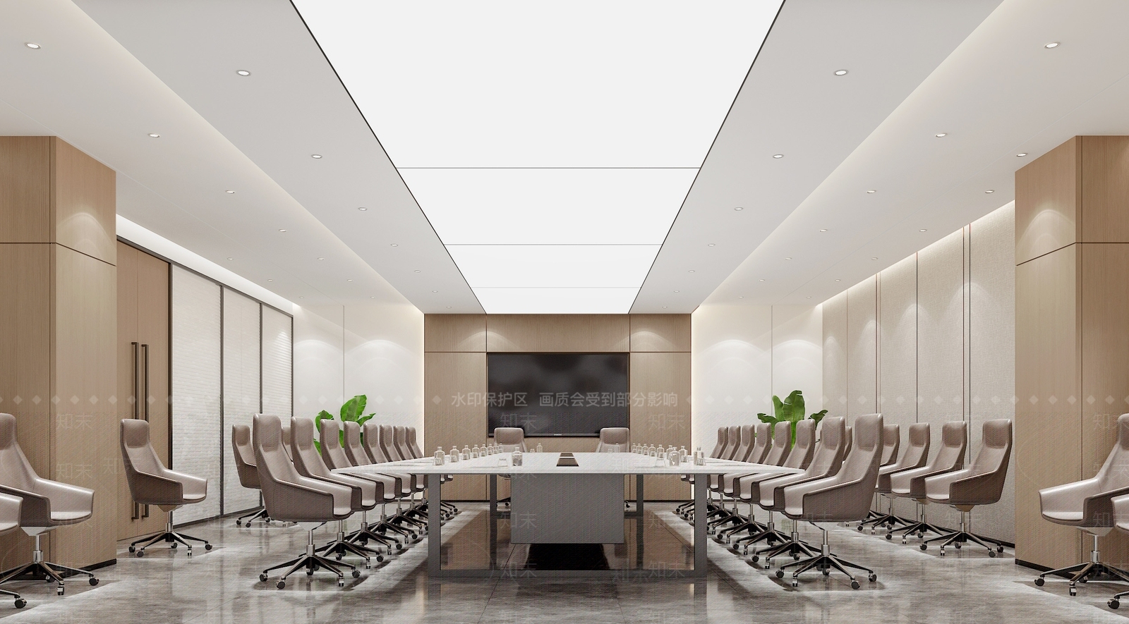 现代简约会议室3D模型下载【ID:1148597373】_知末3d模型网