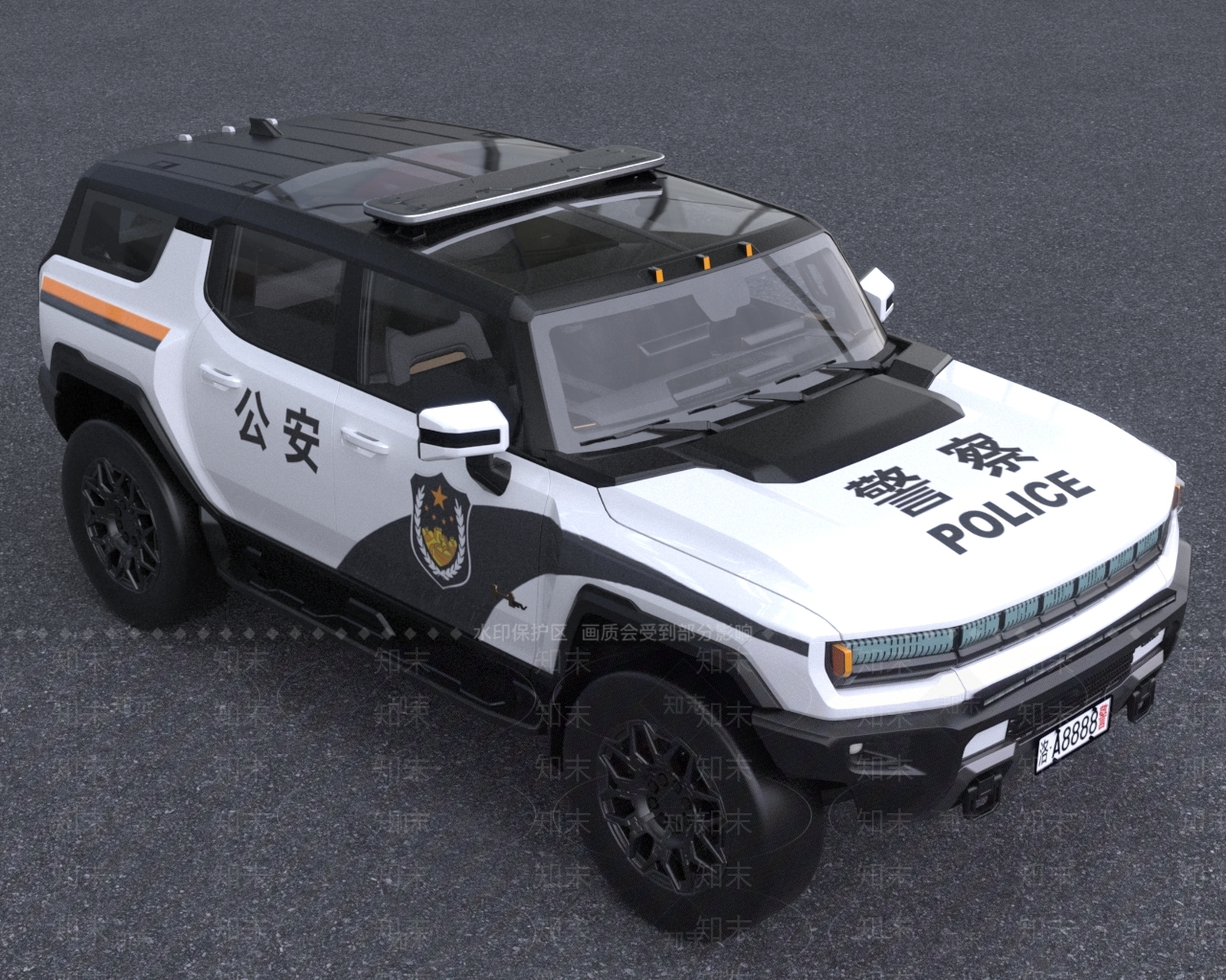 警车3D模型下载【ID:1148598670】