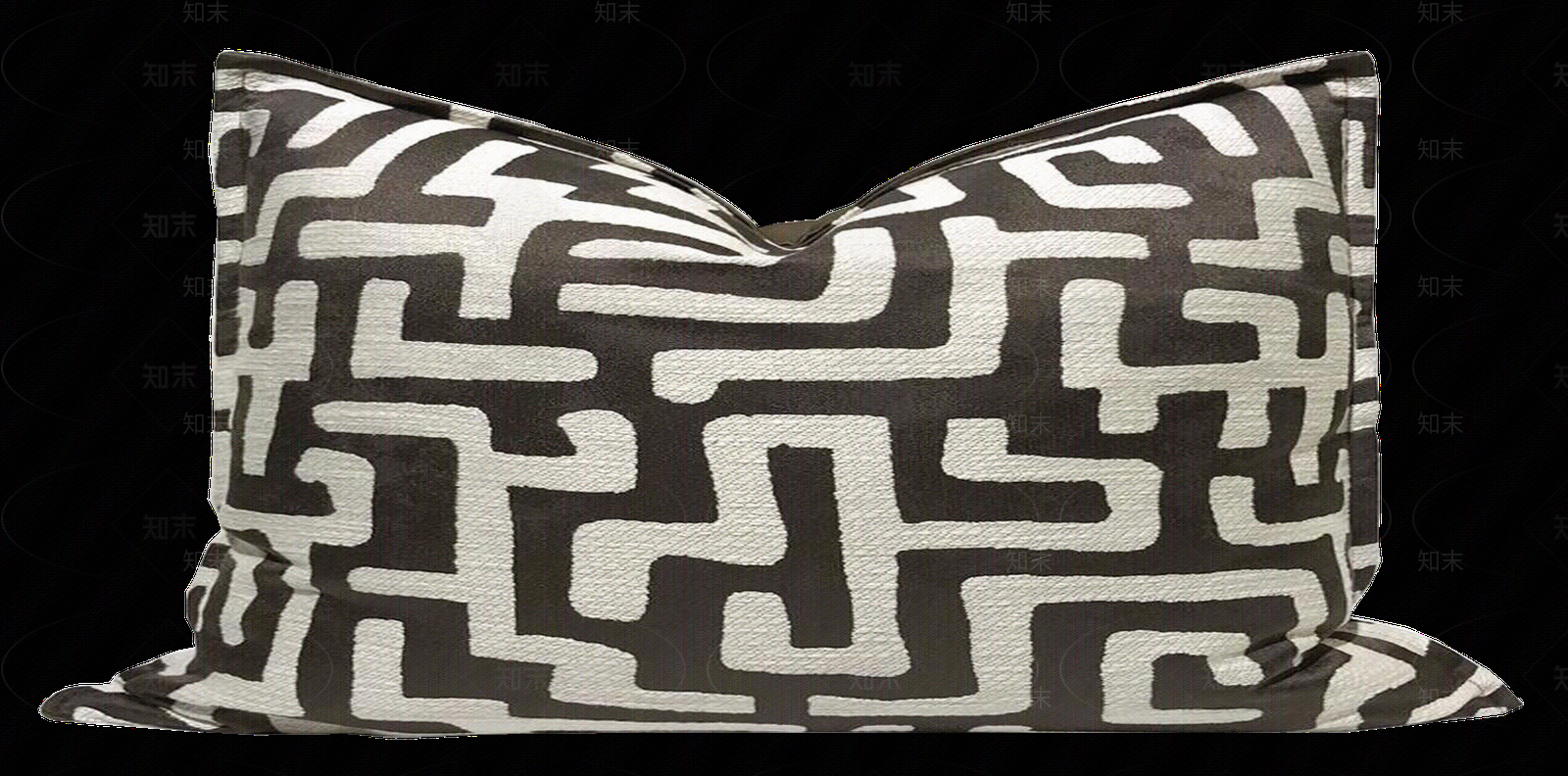 黑白花纹纹理抱枕贴图下载【ID:1148598828】