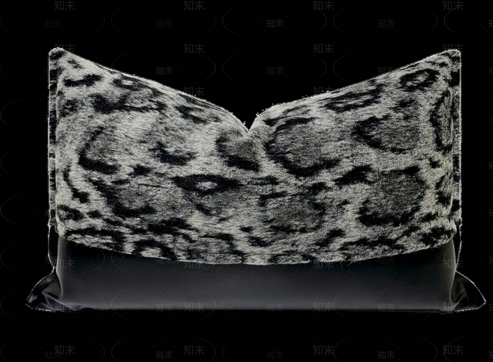 黑白花纹纹理抱枕贴图下载【ID:1148600527】